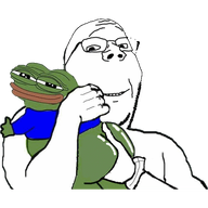 amphibian animated butt closed_mouth frog glasses glove holding_phone meta:not_oc nas:pepe pepe pepe_the_frog prostate_exam rectum smile smug subvariant:wholesome_soyjak transparent_background variant:gapejak // 500x500 // 71.9KB