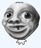 artist:cannedpocket baby deformed full_body hair realistic shading smile soyjak stubble subvariant:nathaniel subvariant:wholesome_soyjak variant:gapejak // 527x615 // 159.8KB