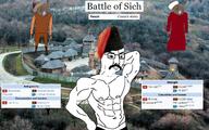 Ivan_sirko ack battle beard black_eyes black_pants bodybuilder brown_skin chud cossack crimean crimean_khanate crimean_tatar dark_hair glasses moustache muscles muslims ottoman_empire red_clothes red_shirt rope tatar traditional_hat turban turkiye ukraine variant:bernd variant:chudjak white_skin zaporozhian_cossack zaporozhian_sich // 1142x713 // 209.5KB