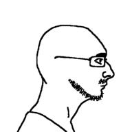 clothes glasses jewish_nose mustache soyjak stubble variant:unknown yanderedev // 500x500 // 3.6KB