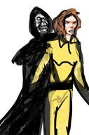 black_shirt brown_hair female ghost ghoul grey_skin horror variant:meximutt white_skin // 303x457 // 96.3KB