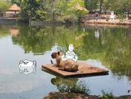 3soyjaks brazil foot irl lake reflection sitting subvariant:emmanuel subvariant:wholesome_soyjak variant:gapejak variant:impish_soyak_ears water // 4080x3072 // 4.3MB