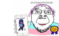 anime award bernkastel flag:transgender_pride_flag mouth_open phone qa_(soyjak_party) tranny troon troonslop umineko variant:bernd video_game // 1526x928 // 772.3KB