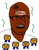 award bald brown_skin glasses hindu hinduslop jewish_nose meta:tagme poop shitskin stubble unibrow variant:fenesjak // 570x720 // 145.2KB