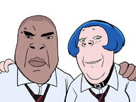 blue_hair brown_skin female hugging subvariant:gapejak_female variant:chudjak variant:gapejak // 826x624 // 54.2KB