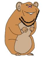 animal buck_teeth ear full_body grin hamster smile snout soyjak stubble variant:impish_soyak_ears // 1211x1444 // 100.8KB