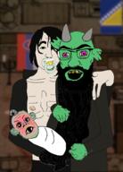 andrew_graves anthro baby babyjak belus binky bosnia bosnian caca deformed ewm furry green_sclera islamic islamic_baby lizard pacifier pink_eyes slovakia slovakian subvariant:jacobson the_coffin_of_andy_and_leyley variant:a24_slowburn_soyjak variant:unknown vizdom vore yellow_sclera // 1512x2105 // 1.2MB