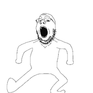 animated arm bald dance double_chin eyebrows foot full_body gape glasses hand leg nose selfish selfish_little_fuck teeth torso variant:gapejak white_background white_skin white_teeth // 1080x1185 // 239.9KB