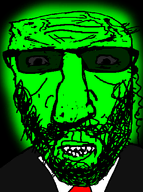 angry bald dark_background earpiece glasses glowing suit_and_tie trend:glowie variant:maxjak wrinkles // 395x530 // 44.6KB