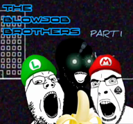 banana black_skin ext=mp4 face_tattoo facial_mark glasses glowing_eyes hwabas4bbc luigi mario_hat queen_of_spades spade story stubble tattoo thougher variant:cobson variant:gapejak variant:soyak video // 344x320, 445.1s // 24.2MB