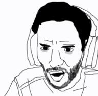 awesome_face beard black_eyes geometry_dash headphones low_quality pedophile pog white_background youtube // 502x492 // 40.5KB