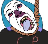 PlutonicClown ack blue_hair crying doomentio doomposting doomverse hanging kenlwright soyjak suicide // 771x716 // 27.3KB