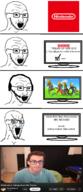 angry bloodshot_eyes comic computer crying glasses headphones nintendo open_mouth pointcrow say_word_money_stolen soyjak stretched_mouth stubble the_legend_of_zelda the_legend_of_zelda:_breath_of_the_wild variant:soyak video_game youtube // 608x1409 // 436.5KB