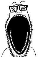 67 67jak beard eyes glasses open_mouth soy soyjak stubble variant:unknown // 184x274 // 21.9KB