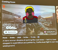 badge blush blushing brown_skin closed_mouth edit netflix nusoi nusoicaca nusoifail nusoyclitty queen_of_coal shardee shartycuckycuck shartynigger subvariant:hunky_twink_sex_machine text variant:alicia yellow_hair // 680x591 // 609.1KB