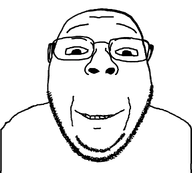 bald eyebrows gem glasses looking_at_you nose series:fusionjaks smile stubble subvariant:wholesome_bernd subvariant:wholesome_soyjak teeth template transparent_background variant:bernd variant:gapejak white_skin wrinkles // 1248x1125 // 180.0KB