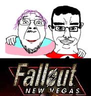2soyjaks alternate ear fallout fallout_new_vegas glasses hair hand lipstick mustache purple_hair smile soyjak stubble subvariant:chudjak_front tranny variant:bernd variant:chudjak video_game // 289x305 // 74.0KB