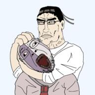 2soyjaks arm fear_and_hunger fear_and_hunger_termina neck_snap needles_(fear_and_hunger) soyjak tanaka_(fear_and_hunger) transparent_background variant:bernd variant:chudjak // 2500x2500 // 1.6MB