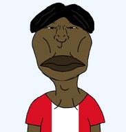 angry brown_skin closed_eyes clothes flag flag:peru front_facing hair looking_at_you mutt mutt_lips peru peruvian subvariant:brazilmutt variant:meximutt // 809x849 // 30.1KB