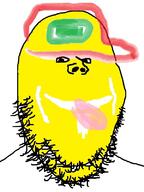 cap clothes fal_quality hat smile sneed soyjak stubble subvariant:danish_twist variant:gapejak yellow // 600x800 // 314.3KB