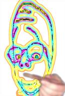 deformed distorted drugs glasses hand holding_object smile smoking soyjak stubble subvariant:rand subvariant:wholesome_soyjak variant:gapejak // 692x1020 // 329.3KB