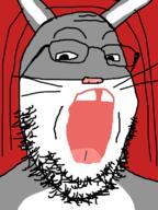 buck_teeth bugs_bunny cartoon furry glasses looney_tunes open_mouth rabbit soyjak stubble variant:gapejak // 600x800 // 91.6KB