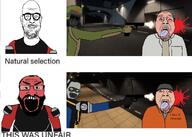 ack admin blood bloodshot_eyes chaos_insurgency d_class gas_mask gun gunshot helmet meta:tagme mobile_task_force muzzle_flash night_vision_goggles nine_tailed_fox open_mouth pistol scientist scp:_secret_laboratory scp_foundation subvariant:science_lover tounge variant:bernd variant:chudjak variant:markiplier_soyjak variant:microplasticsjak // 1080x769 // 543.6KB