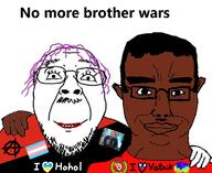 2soyjaks anarchism chud_troon_alliance flag:anarcho-communism flag:russia flag:transgender_pride_flag flag:ukraine friendship glasses hair i_heart i_love infrared joseph_stalin mustache no_more_brother_wars purple_hair soyjak stubble subvariant:chudjak_front tankies text tranny variant:bernd variant:chudjak vaush // 785x640 // 282.7KB