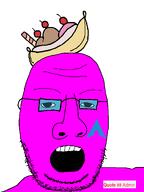 aliased arch_linux banana_split_ice_cream glasses quote_(user) variant:potatosoi // 2448x3264 // 164.5KB