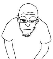 bald glasses neutral variant:unknown white_background white_shirt // 351x390 // 4.8KB