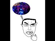 angry anime arm closed_eyes closed_mouth clothes crying ear glasses hair hand irl_background long_hair nazism side_profile smile subvariant:chudjak_front subvariant:pol_face swastika thinking thought_bubble trad_wife variant:chudjak video yellow_hair // 1432x1080, 20.6s // 2.7MB