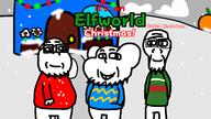 art artwork blue_shirt cartoon christmas cloud drawfag drawing flag:sweden green_shirt house jakworld kinolodeon light red_shirt series:Jakworld snow street sweater text variant:gapejak variant:impish_soyak_ears variant:markiplier_soyjak wallpaper widescreen wordfilter // 1920x1080 // 191.4KB