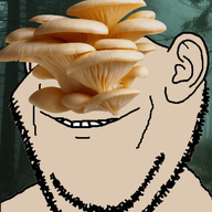 beige_skin ear forest fungus glasses irl_background mushroom smile soyjak stubble variant:impish_soyak_ears // 388x522 // 277.5KB