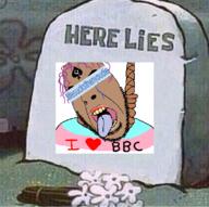 ack bbc brimmiest_comments_section☣️☣️☣️_do_not_enter☣️☣️☣️ brown_skin brown_troonjak crying flower flowers grave gravestone graveyard hanging lifesucksthenyoudie plant purple_hair queen_of_spades soybooru spongebob_squarepants stubble tranny trend:slopjak variant:bernd variant:cobson // 563x561 // 394.8KB