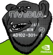 amerimutt clothes ear green_shirt lips looking_to_the_left mutt nvidia open_mouth soyjak stubble subvariant:impish_amerimutt variant:impish_soyak_ears // 598x628 // 136.3KB