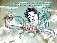 2soyjaks abu_lu'lu'a_firuz arabic_text blood bloodshot_eyes closed_mouth clothes dagger glasses hair hand open_mouth ring smile umar_ibn_al_khattab variant:bernd variant:chudjak yellow_teeth // 2348x1786 // 886.1KB