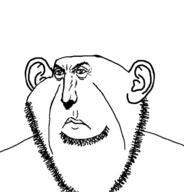 angry artist:sectionalism closed_mouth ear eyebrows eyes frown lips nose punisher_face stubble subvariant:impson variant:cobson variant:impish_soyak_ears // 676x707 // 54.4KB