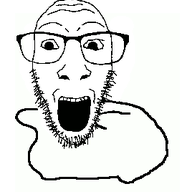 animated arm dance dancing_swede full_body glasses open_mouth soyjak stubble variant:dylanjak // 268x274 // 14.5KB