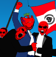 agent angry attempted_murder bdl bdl_(broot) beard blood blue_background broot broot_(admin_thrembo) broot_2026 brootal brootism brootist_new_order clothes collared_shirt donald_trump ear earpiece eyebrow fist flag frown glasses glowing hair hairy it2gb juice leaf lips new_brootist_order parody red_skin sky stubble suit sunglasses tinted_glasses variant:chudjak variant:feraljak variant:gapejak variant:impish_soyak_ears // 1267x1280 // 129.8KB