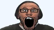 glasses hair mlg open_mouth soyjak stubble variant:markiplier_soyjak wally // 1200x675 // 290.4KB