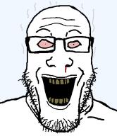 addiction blood_on_face bloodshot_eyes drug_addicted drugs fume insane nosebleed open_mouth rotten_teeth template variant:markiplier_soyjak white_skin // 1035x1200 // 39.9KB