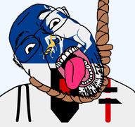ack animal country county dog elk flag flag:jamtland glasses hair hanging jamtland noose open_mouth rope soyjak stubble suicide sweden teeth template tongue transparent_background variant:bernd yellow_teeth // 768x719 // 76.4KB