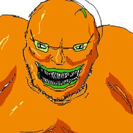 admin administrator froot froot_(user) glasses green_glasses leaf oekaki orange orange_skin teeth variant:unknown // 500x500 // 44.9KB