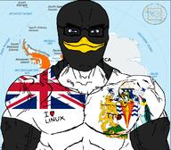 antarctica black_skin british_antarctic_territory flag:british_antarctic_territory glasses muscles penguin shit_nobody_cares_about subvariant:muscular_chud union_jack variant:chudjak // 1059x929 // 496.7KB