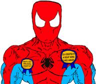 award capeshit comic media_literacy spider_man spiderman steve_ditko subvariant:muscular_chud superhero variant:chudjak // 1059x929 // 114.1KB