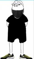 arm clothes facemask full_body glasses shoe soyjak stubble tshirt variant:gapejak // 883x1509 // 337.2KB