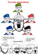 angry bloodshot_eyes comic concerned crying eu european_union flag frown multiple_soyjaks mustache nato open_mouth soyjak stubble subvariant:soyak_(irritated) text thick_eyebrows trinity ukraine united_states variant:a24_slowburn_soyjak variant:cryboy_soyjak variant:feraljak variant:gapejak variant:soyak // 1200x1719 // 597.0KB