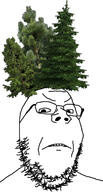 angry frown glasses object_on_head pine_tree stubble variant:gapejak // 1284x2382 // 1.2MB