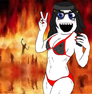 bikini boobies built_for_bwc disgusting dont_goon_to_this_you_fucking_shitnigger female full_body gross hair hell nas niggerhell phone putrid selfie sisa variant:impish_soyak_ears variant:soytan // 1946x1999 // 1.7MB