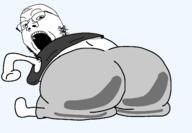 ass ass_cheeks booty_shorts butt crop_top fat full_body funny glasses open_mouth shadow shorts stubble tank_top variant:gapejak // 1440x998 // 34.2KB